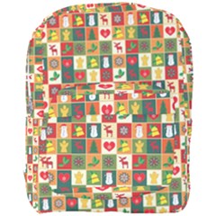 Template Christmas Pattern Full Print Backpack