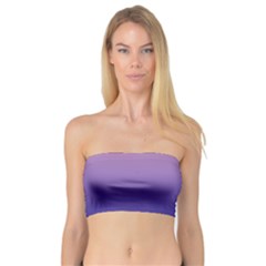 Cotton Candy Pink To Navy Blue Linear Gradient Bandeau Top by GradientsOmbre
