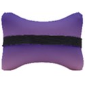 Navy Blue To Cotton Candy Pink Linear Gradient Seat Head Rest Cushion View2