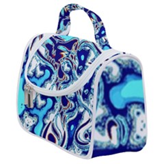 Trippy Dippy Bears Blue Dancing Greatful Dead Skull Steal Your Face Satchel Handbag