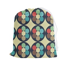 Circles Round Pattern Sphere Ball Drawstring Pouch (2xl) by Sabxi