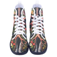 Lungs Health Men s High-top Canvas Sneakers