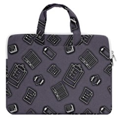 Background Wallpaper Pattern Notes Macbook Pro 15  Double Pocket Laptop Bag 