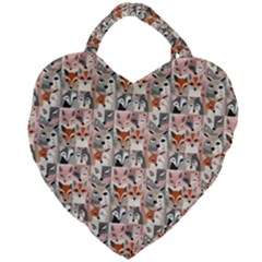 Foxs Giant Heart Shaped Tote