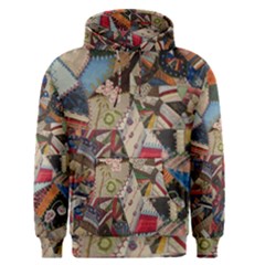 Background Embroidery Pattern Stitches Abstract Men s Core Hoodie