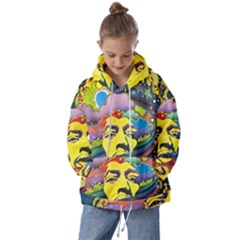 Psychedelic Rock Jimi Hendri Kids  Oversized Hoodie