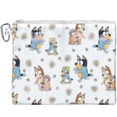 Bluey, Bluey Merch, Bluey Pattern, Bluey Bluey, Bingo, Bluey Design, Bluey Dog Canvas Cosmetic Bag (xxxl) by avitendut