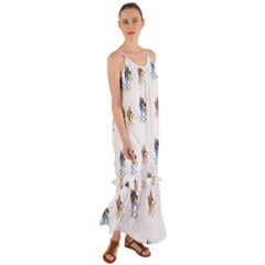 Bluey, Bluey Merch, Bluey Pattern, Bluey Bluey, Bingo, Bluey Design, Bluey Dog Cami Maxi Ruffle Chiffon Dress