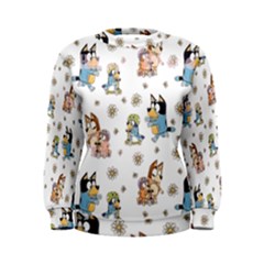 Bluey, Bluey Merch, Bluey Pattern, Bluey Bluey, Bingo, Bluey Design, Bluey Dog Women s Sweatshirt
