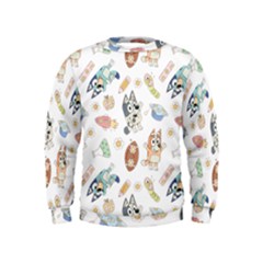 Bluey, Bluey Merch, Bluey Pattern, Bluey Bluey, Bingo, Bluey Design, Bluey Dog Kids  Sweatshirt