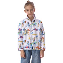 Bluey, Bluey Merch, Bluey Pattern, Bluey Bluey, Bingo, Bluey Design, Bluey Dog Kids  Half Zip Hoodie