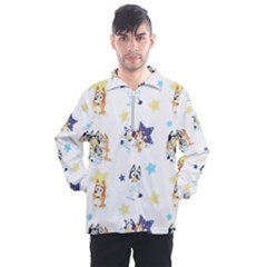 Bluey, Bluey Merch, Bluey Pattern, Bluey Bluey, Bingo, Bluey Design, Bluey Dog Men s Half Zip Pullover