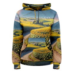 Sunflowers Flowers Nature Women s Pullover Hoodie by Anend