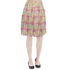 Abstract Pattern Design Scrapbooking Pleated Skirt