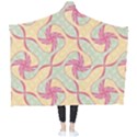 Abstract Pattern Design Scrapbooking Wearable Blanket View2