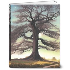 Nature Outdoors Cellphone Wallpaper Background Artistic Artwork Starlight Book Cover Wilderness Land 7  X 9  Softcover Notebook by Posterlux
