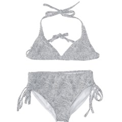 Light Grey Snake Kids  Classic Bikini Set by DinkovaArt