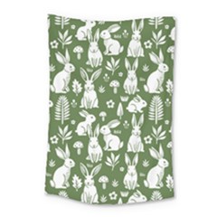 Easter Bunny Pattern Small Tapestry by Valentinaart