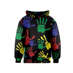 Handprints Hand Print Colourful Kids  Pullover Hoodie