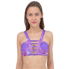 Colorful Labstract Wallpaper Theme Cage Up Bikini Top