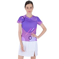 Colorful Labstract Wallpaper Theme Women s Sports Top