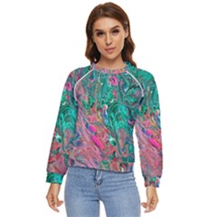 Green Pour Women s Long Sleeve Raglan T-shirt