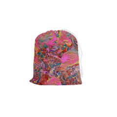 Collage  Drawstring Pouch (small)