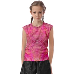 Pink Pour  Kids  Raglan Cap Sleeve T-shirt