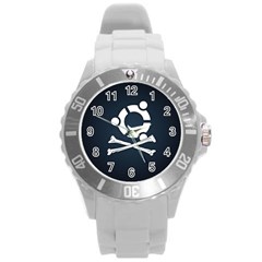 Ubuntu Bone Round Plastic Sport Watch Large