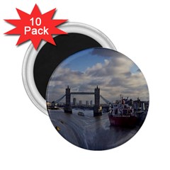 Thames Waterfall Color 10 Pack Regular Magnet (round)