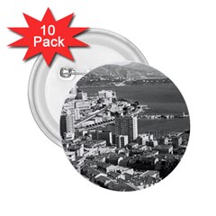 Vintage Principality Of Monaco  The Port Of Monte Carlo 10 Pack Regular Button (round) by Vintagephotos