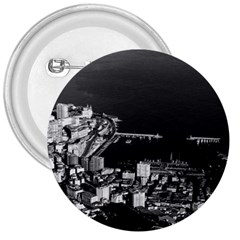 Vintage Principality Of Monaco Overview 1970 Large Button (round) by Vintagephotos