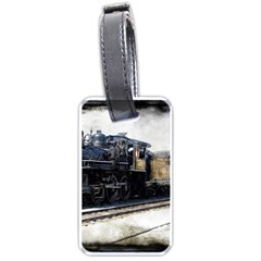 The Steam Train Single-sided Luggage Tag by AkaBArt