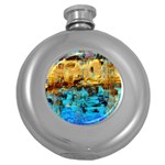 Echos Of Silence1a Hip Flask (Round) Front