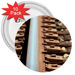 Train Track 3  Button (10 Pack) by hlehnerer
