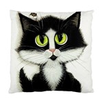 Tuxedo Cat by BiHrLe Cushion Case (Two Sides) Back