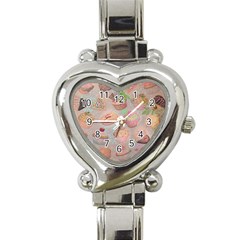 French Pastry Vintage Scripts Cookies Cupcakes Vintage Paris Fashion Heart Italian Charm Watch  by chicelegantboutique