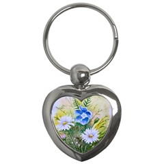 Meadow Flowers Key Chain (heart)
