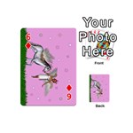 Unicorn And Fairy In A Grass Field And Sparkles Playing Cards 54 Designs (Mini) Front - Diamond6