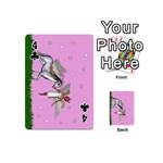 Unicorn And Fairy In A Grass Field And Sparkles Playing Cards 54 Designs (Mini) Front - Club4