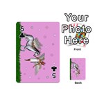 Unicorn And Fairy In A Grass Field And Sparkles Playing Cards 54 Designs (Mini) Front - Club5
