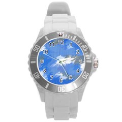 Abstract Clouds Plastic Sport Watch (large) by StuffOrSomething