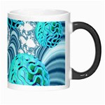 Teal Sea Forest, Abstract Underwater Ocean Morph Mug Right