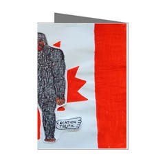 Big Foot A, Canada Flag Mini Greeting Card (8 Pack) by creationtruth