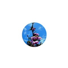 Pink Flower 1  Mini Button Magnet by Rbrendes