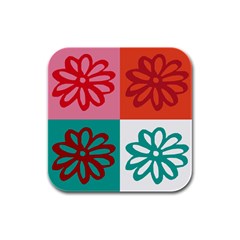 Flower Drink Coasters 4 Pack (square) by Siebenhuehner