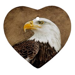 Eagle Heart Ornament (two Sides) by TonyaButcher