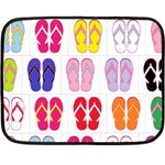 Flip-Flop Collage Mini Fleece Blanket (Two Sided) 35 x27  Blanket Front