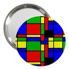 Mondrian 3  Handbag Mirror by Siebenhuehner