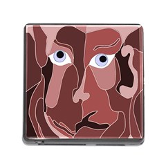 Abstract God Lilac Memory Card Reader With Storage (square) by AlfredFoxArt